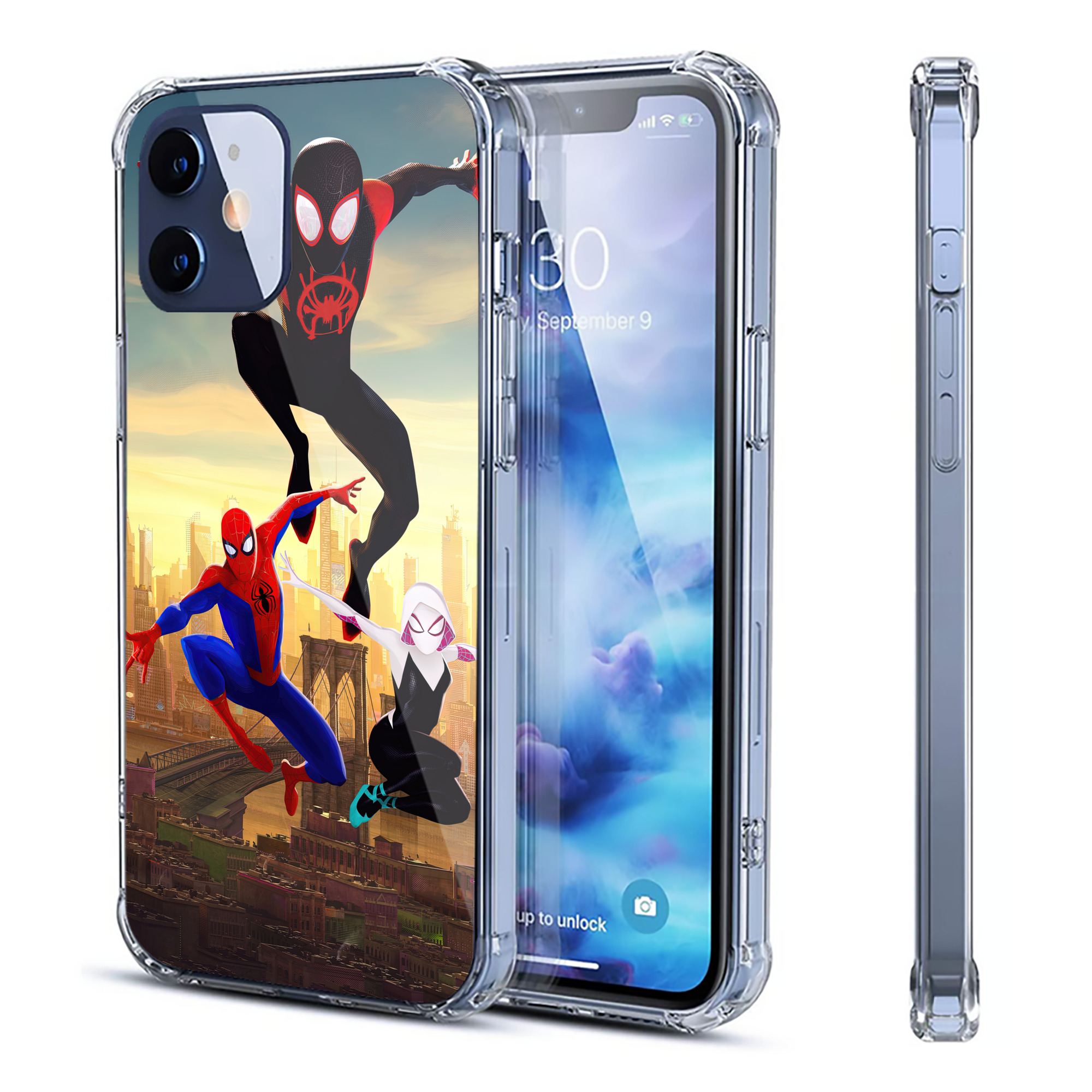 （画像用） Spider Man スパイダーマン 【iPhone 12シリーズ対応】透明スマホケース（クリアソフトケース）